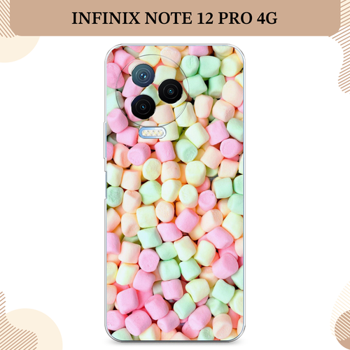 Силиконовый чехол Marshmallows на Infinix Note 12 Pro 4G/Note 12 2023 / Инфиникс Нот 12 Про 4G/Нот 12 2023 гидрогелевая противоударная защитная пленка для infinix note 12 pro 4g note 12 2023 инфиникс нот 12 про 4g нот 12 2023