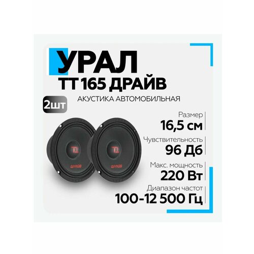 Автоакустика ТТ 165 драйв 7997₽