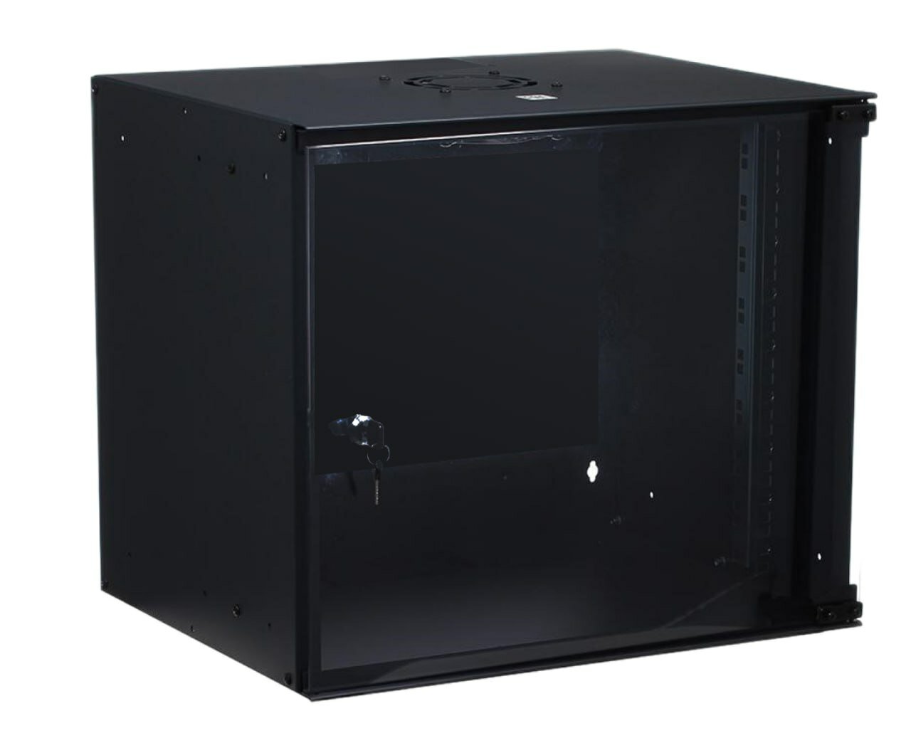 Телекоммуникационный шкаф 19 дюймов 9U 520x400мм настенный черный W&T P095240BWTWOF