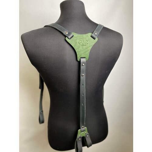 фото Подтяжки good craft, зеленый, черный