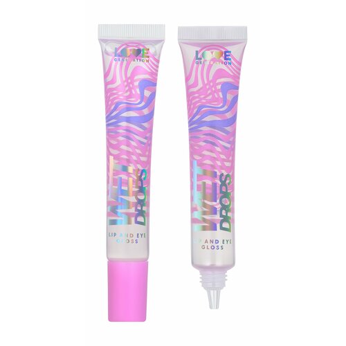 LOVE GENERATION Блеск для глаз и губ Wet Drops, 12 мл, 01 Прозрачный