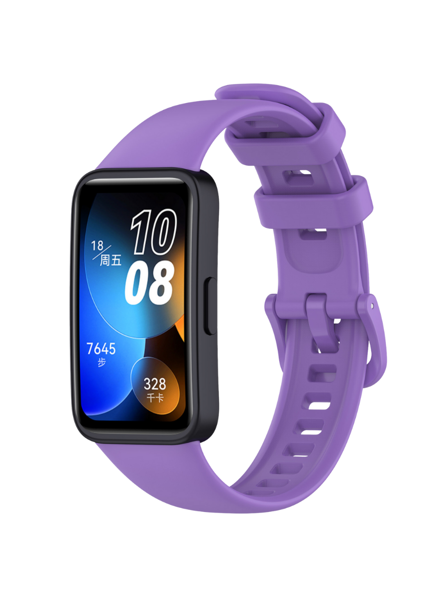 Ремешок для часов Huawei Band 8 силиконовый браслет Фиолетовый