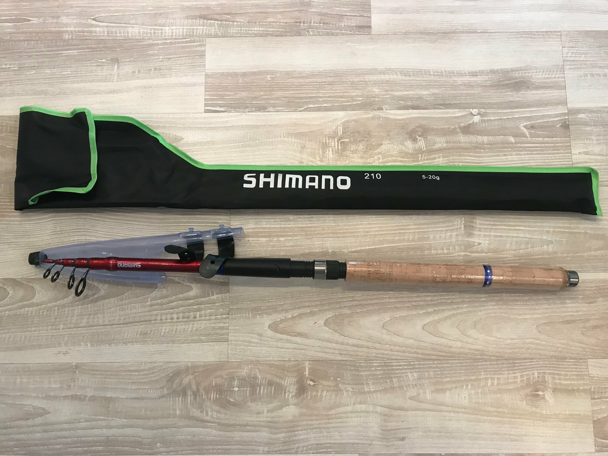 Спиннинг телескопический Shimano 210 см тест 5-20 г