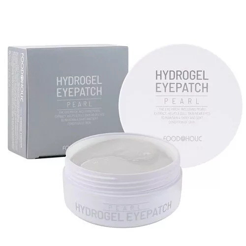 FOODAHOLIC HYDROGEL EYEPATCH PEARL Патчи под глаза с экстрактом жемчуга 90г патчи под глаза foodaholic с экстрактом жемчуга 90 гр