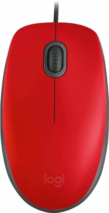 Мышь Logitech M110 (910-005501), красный/черный