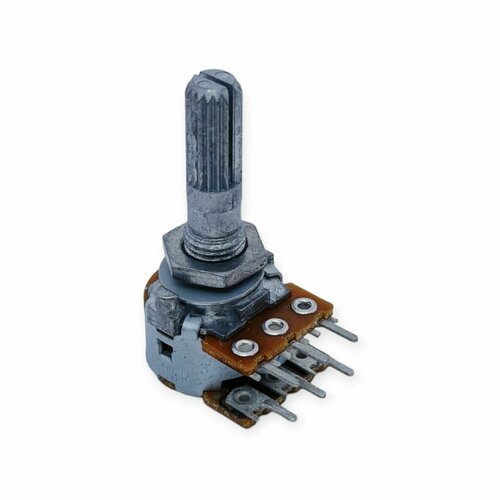 Потенциометр ALPS RK16312A0-K25-C0-B503-P, 2*50ком, 0.05вт, A (логарифмический), 20%, 300 , вал KC 25мм