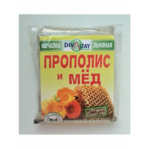 Льняная мочалка 