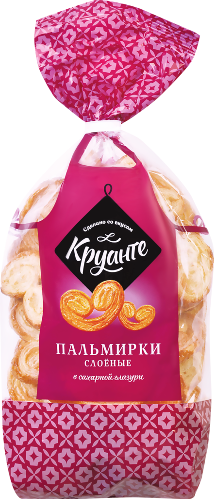 Пальмирки слоеные Круанте в сахарной глазури, 350 г - фото №6