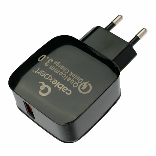 Зарядное устройство Cablexpert 3А, быстрая зарядка QC3.0, 1 порт USB, MP3A-PC-41 черный