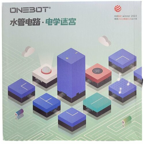 Электронный конструктор головоломка Onebot OBSGD26AIQI circuit maze building blocks electrical maze special cubes parts marble run track maze rolling ball race system game large building blocks piano slide tunnel swing catapult