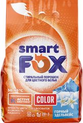 Порошок стиральный стирки SMART FOX Горный эдельвейс, 3кг