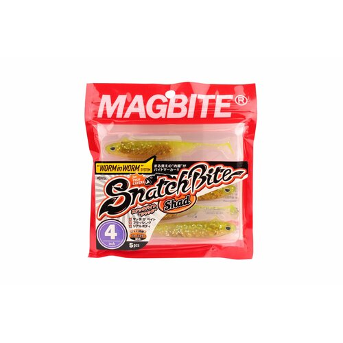 Приманка Magbite MBW04 Snatch bite shad 4-04 4.0 5шт