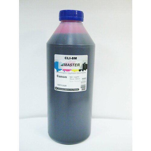 чернила для canon cli 8 pgi 5 bci 24 bci 21 bci 6 bci 3e black pigment 250мл master Чернила для Canon CLI-8/BCI-24/BCI-21/BCI-6/BCI-3e, magenta, 1л, Master