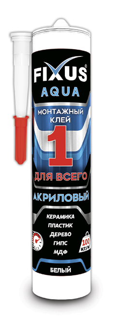 "Аква-280" - монтажный клей белого цвета
