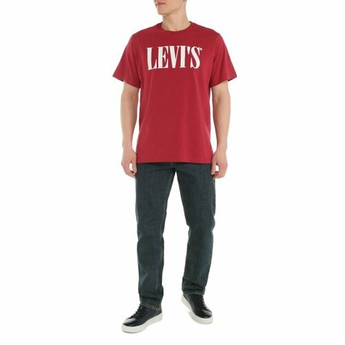 Футболка Levi's, размер L, красный футболка puma 53357952 downtown relaxed graphic tee белый l