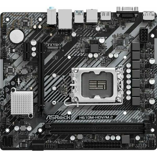 Материнская плата Asrock H610M-HDVM2 R20 Soc-1700 Intel H610 2xDDR4 mATX AC97 8ch71 GbLANVGAHDMIDP 775100₽