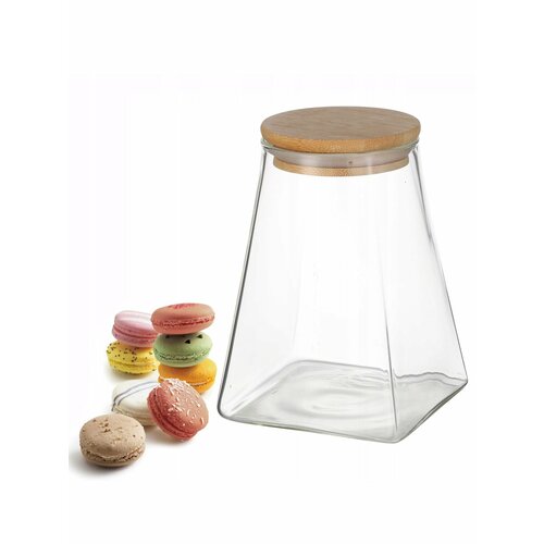 Банка для хранения 900 мл Kamille KM 9037 стеклянная с крышкой 900 мл прозрачный 728₽