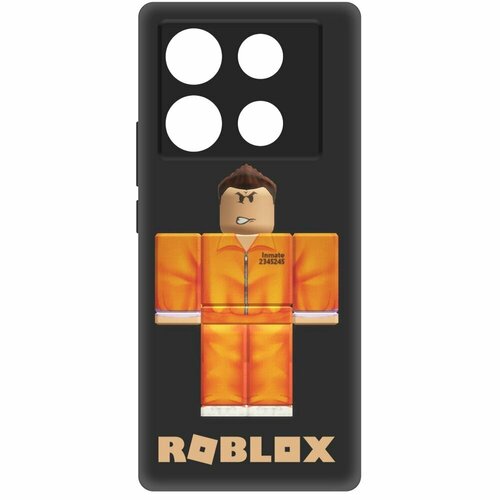 Чехол-накладка Krutoff Soft Case Roblox-Заключенный для INFINIX Note 40 черный чехол накладка krutoff soft case roblox заключенный для infinix note 30 vip черный