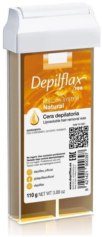 Depilflax Воск для депиляции в картридже Натуральный, 110 мл