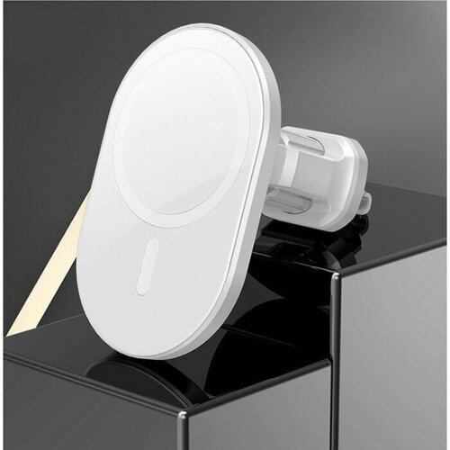 Автомобильный держатель X19 беспроводная зарядка совместим c MagSafe 15 W белый 1228₽