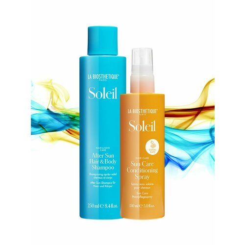 солнцезащитный спрей для волос aveda sun care protective hair veil 100 мл La Biosthetique, Набор для волос защита от солнца: шампунь и спрей