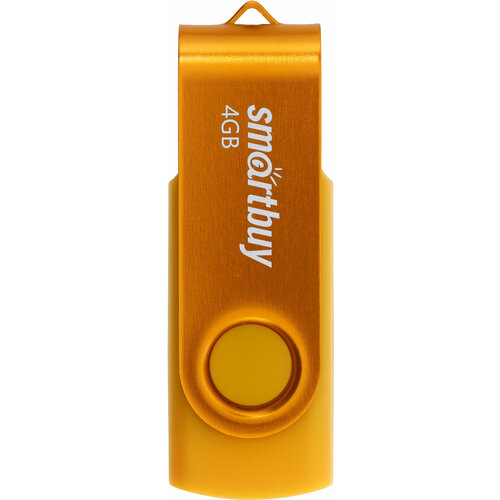 Флеш-накопитель USB 2.0 Smartbuy 4GB Twist (SB004GB2TWY), желтый