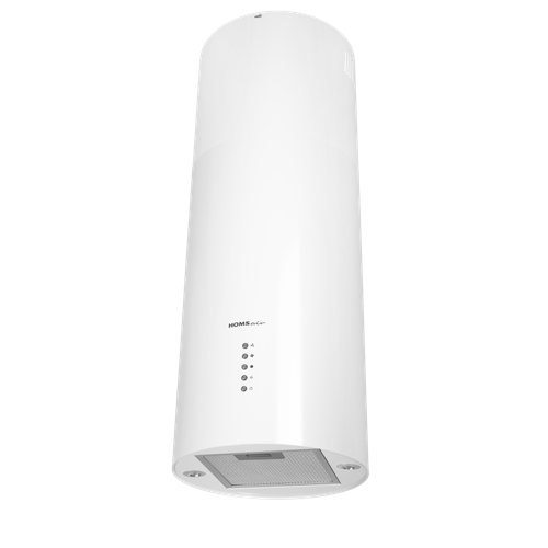 Цилиндрическая вытяжка HOMSAIR ART 1050IS 35 белый в 1 коробке цвет корпуса серый металлик цвет окантовкипанели белый 37990₽