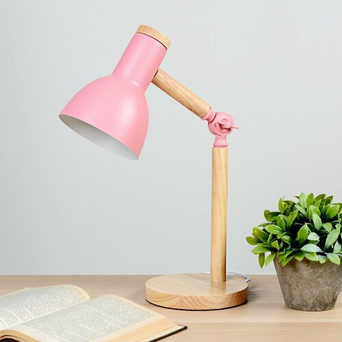 Настольный светильник Розовый плафон 2918₽