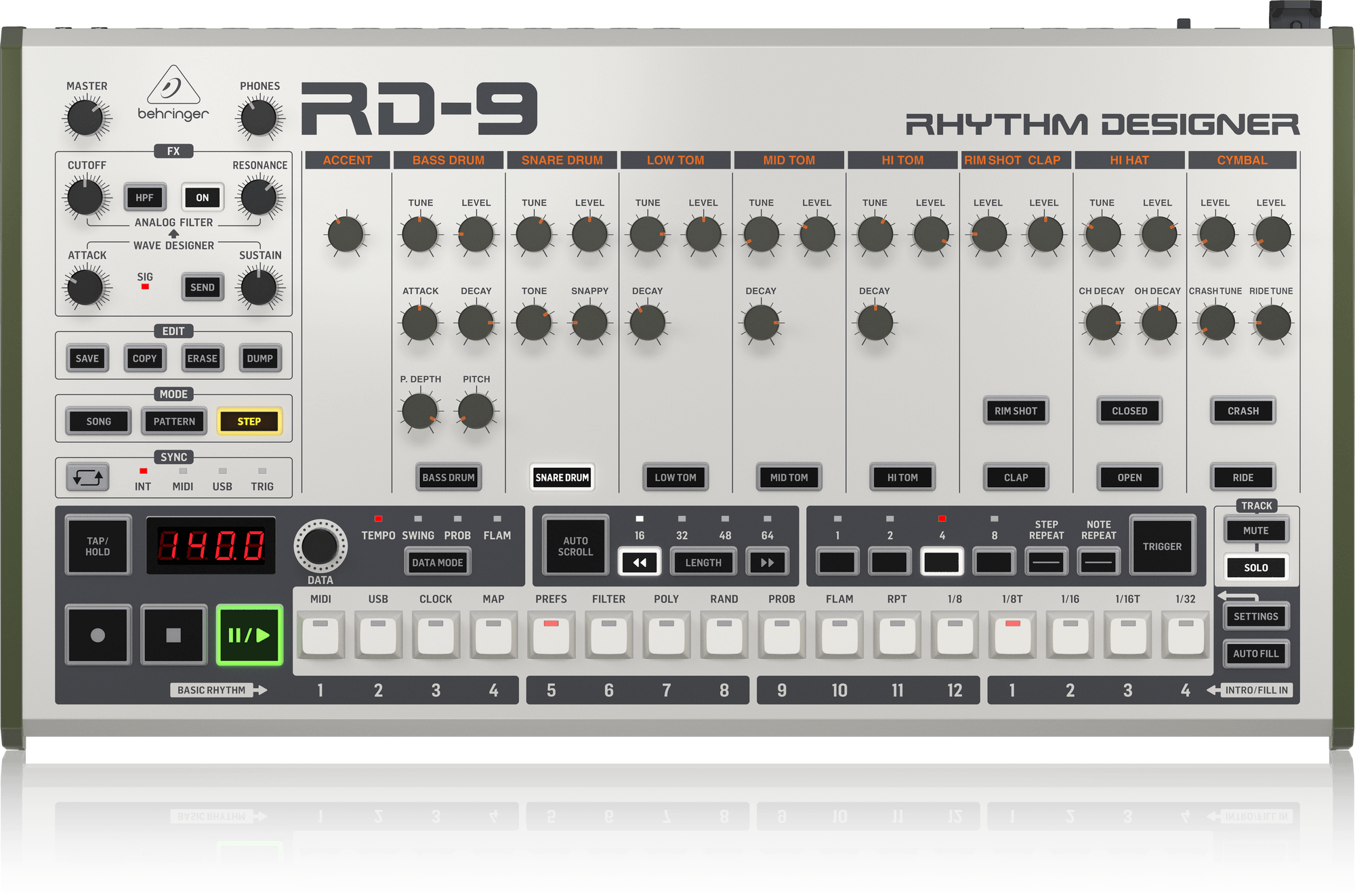 Драм-машина Behringer RD-9 - фото №3