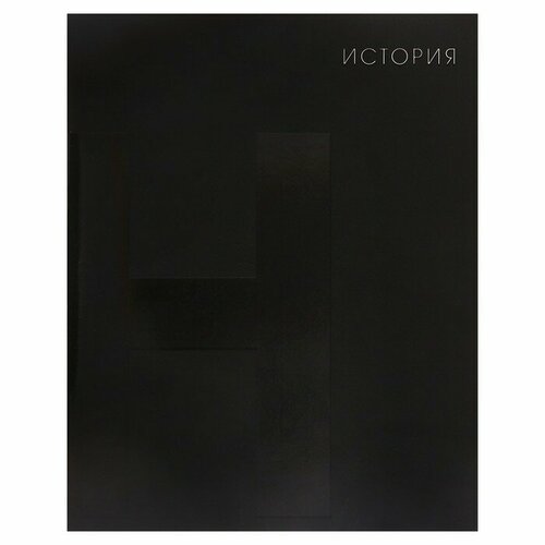 Тетрадь предметная BlackTone Calligrata TOP, 48 листов в клетку История, обложка мелованный картон, Soft-touch + выборочный лак, блок офсет тетрадь 12 л кл лесные малыши мел карт выб уф лак