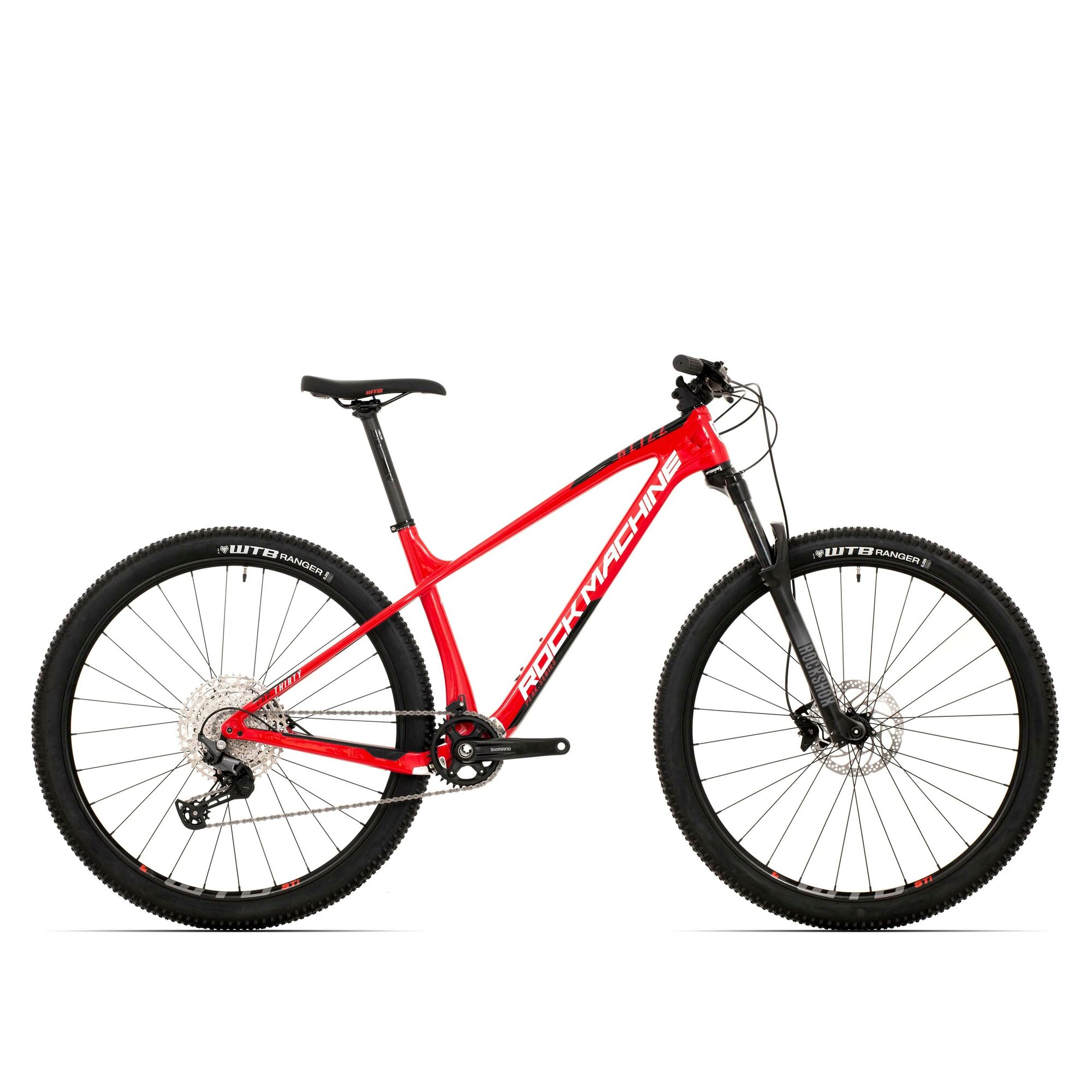 Велосипед ROCK MACHINE Blizz CRB 30-29 2024 Gloss Red/White/Black (US: L)