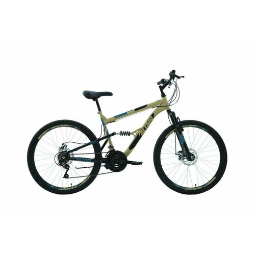 Велосипед Altair MTB FS 26 2.0 DISC черный, бежевый/26 18.0 2021 года RBKT1F16E017