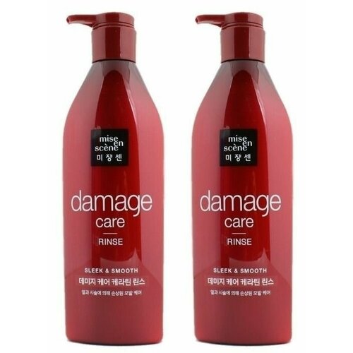 Mise en Scene Кондиционер для волос Damage care Rinse, 680 мл, 2 шт кондиционер для волос восстанавливающий 180 мл