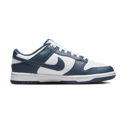 Кроссовки NIKE Dunk Low, полнота D, размер RU 42.5 / EU 43 / 27.5 см, белый, синий