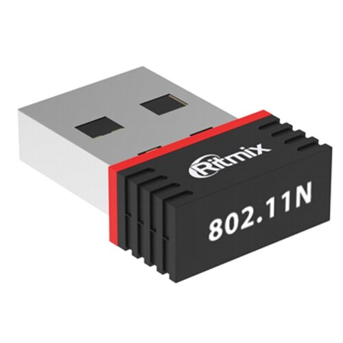 Адаптер WiFi - USB Ritmix RWA-120 2.4ГГц, IEEE802.11b-g-n, скорость до 150Мбит-с. Чипсет RealTek RTL8188