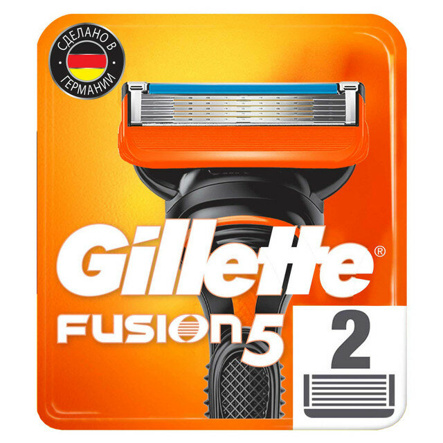 Кассеты GILLETTE Fusion 2шт