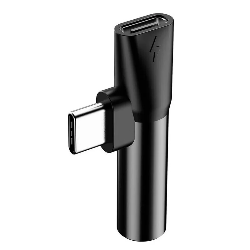Переходник Baseus USB Type-C - USB Type-C / mini jack 3.5 mm CATL41-01 (Black)