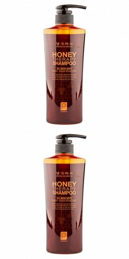 Daeng Gi Meo Ri Шампунь для волос Professional Honey Therapy Shampoo, с пчелиным маточным молочком, 500 мл, 2 шт.
