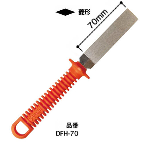 Напильник Самурай абразивный ромбовидный для заточки зубьев пил и ножовок DFH-70