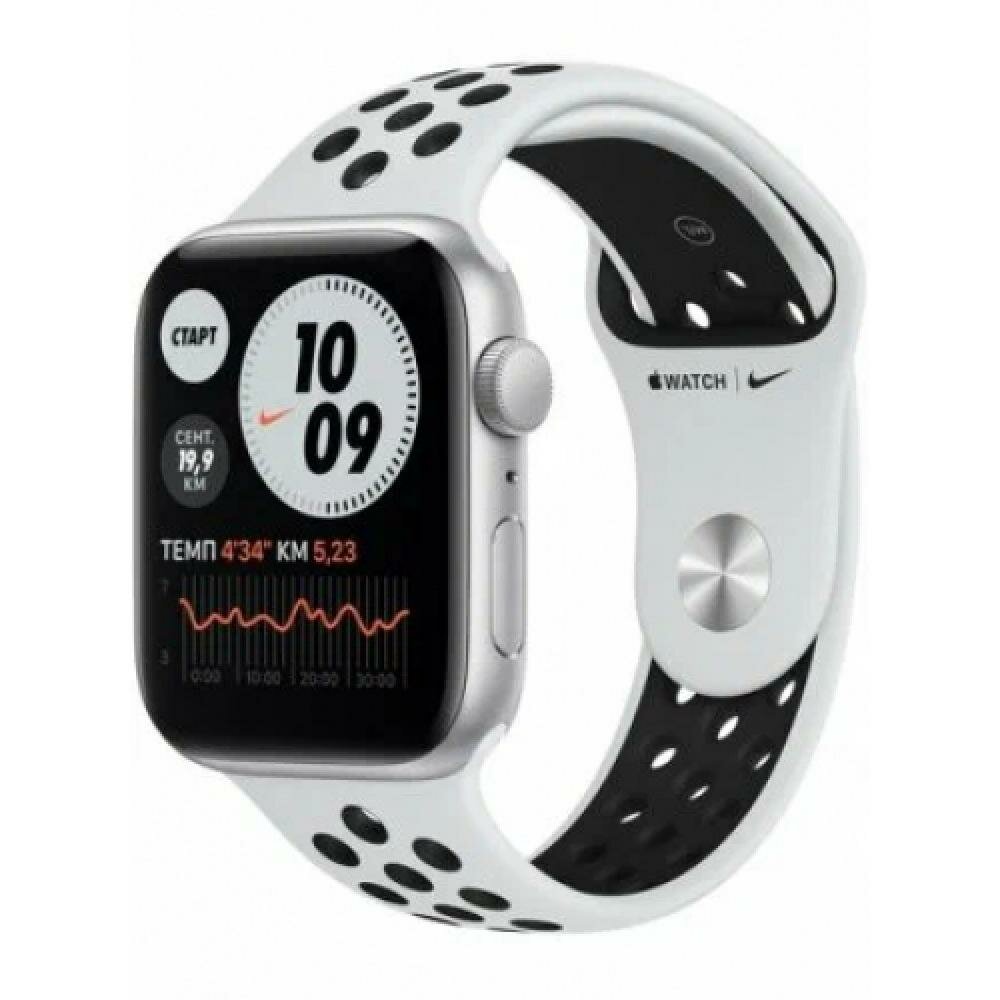Часы Apple Watch SE Nike Gen 1 LTE 40мм Aluminum Case with Sport Band MKR43, Серебристый