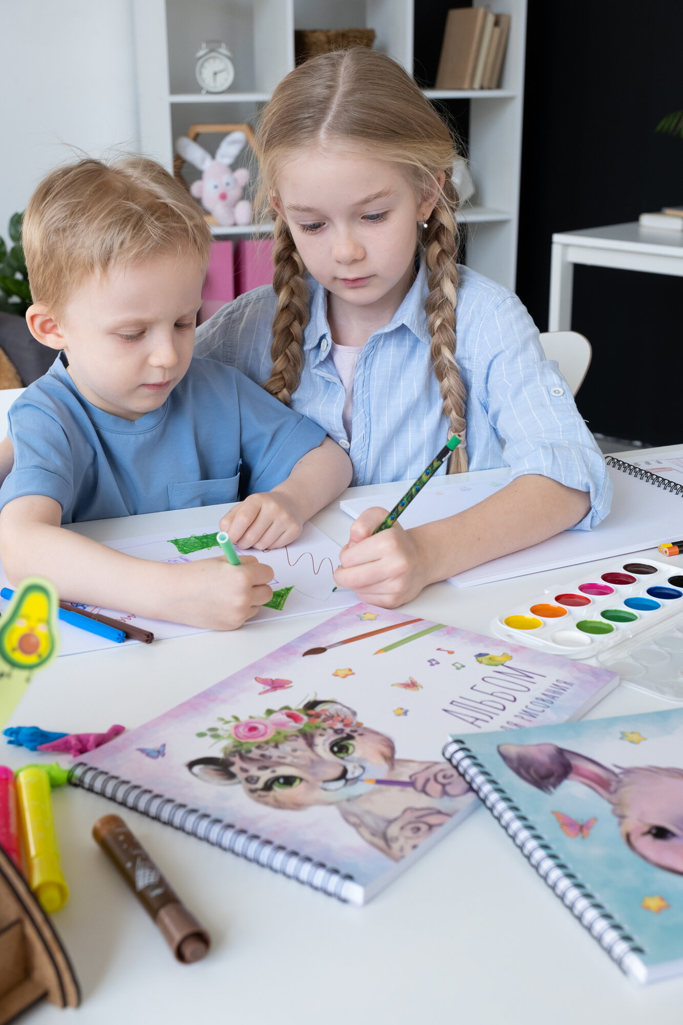 Альбом Yulka Crafts "Леопард", мелованный картон, A4, 160г/м², 40л, — фото 1