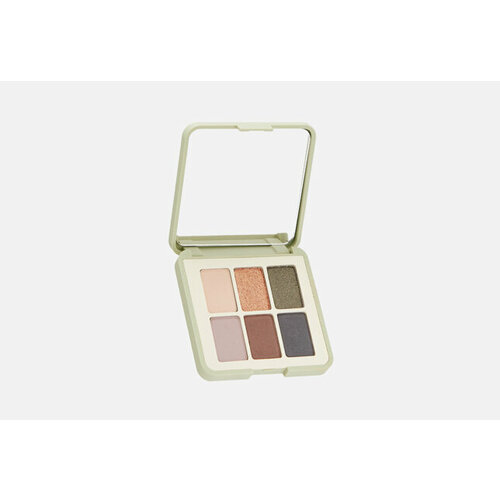 Палетка с 6 мульти-финишами: матовым, перламутровым и металлическим GREEN ME EYESHADOW PALETTE