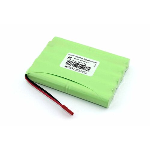 Аккумулятор Ni-cd 12V 1800mAh AA Flatpack разъем JST аккумулятор ni cd 3 6v 1800mah aa flatpack разъем jst