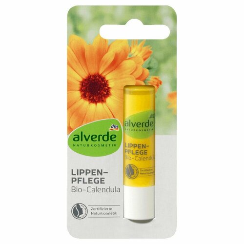 Alverde NATURKOSMETIK Бальзам для губ с экстрактом Календулы, 4,8 г