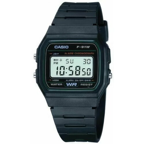 фото Наручные часы casio, черный, зеленый
