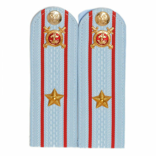 Погоны МВД голубые майор с петлицей, Материал Пластиковые