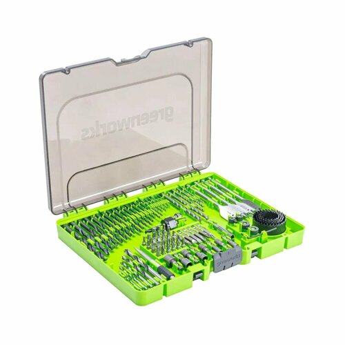Набор сверл бит и коронок в кейсе Greenworks 90 предметов 5210₽