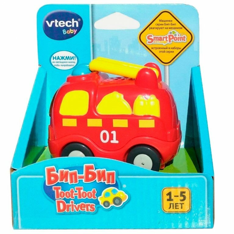 Vtech VTECH Пожарная машина Бип-Бип Toot-Toot Drivers (свет, звук) 80-119826