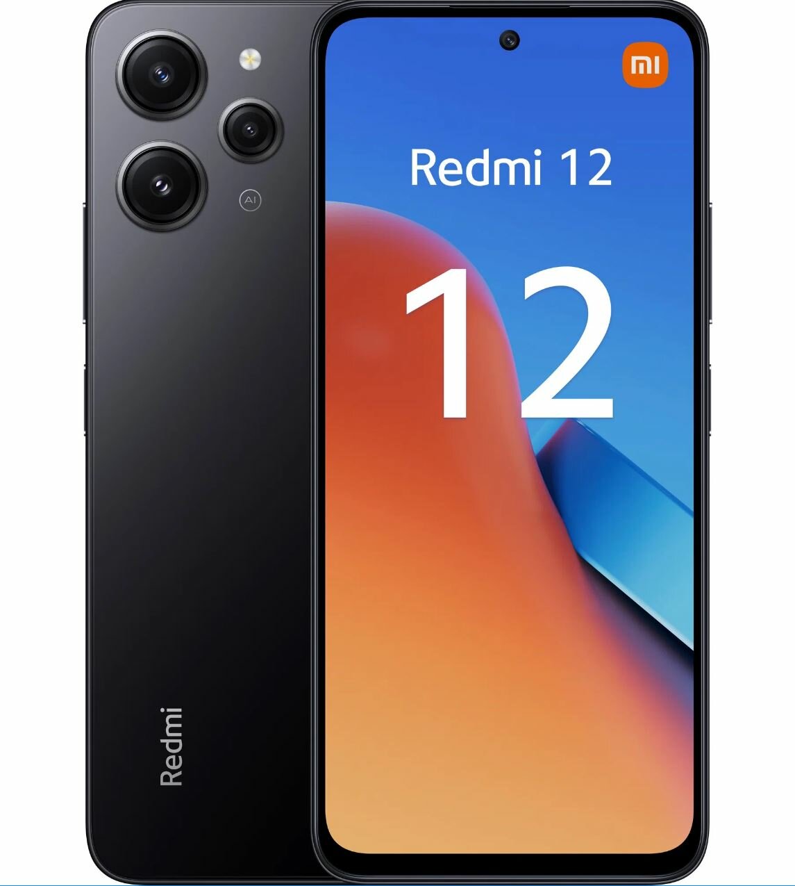 Смартфон Xiaomi Redmi 12 8/256 ГБ RU, Dual nano SIM, midnight black