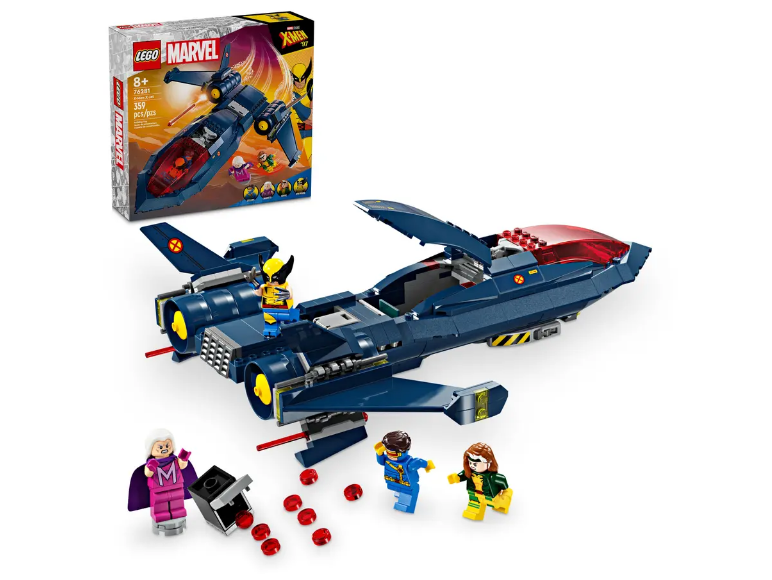 Конструктор LEGO Marvel Super Heroes 76281 Истребитель X-Jet Люди Икс, 359 дет.
